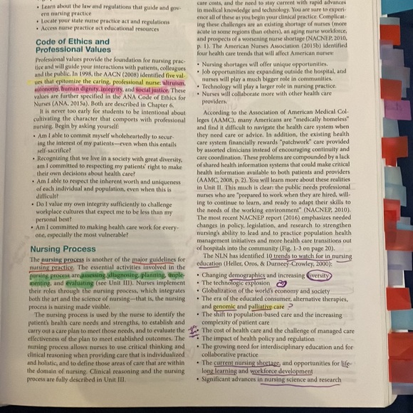 Fundamentals of Nursing Ninth Edition Hardcover - Picture 3 of 6